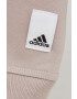 adidas bluza femei culoarea bej neted - Pled.ro