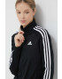 adidas bluza femei culoarea negru cu imprimeu - Pled.ro