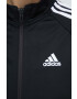 adidas bluza femei culoarea negru cu imprimeu - Pled.ro