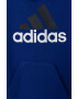 adidas bluza copii culoarea albastru marin cu glugă modelator - Pled.ro