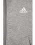 adidas bluza copii G 3S FZ culoarea gri cu glugă neted - Pled.ro