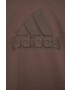 adidas bluza copii U FI culoarea maro cu glugă cu imprimeu - Pled.ro