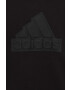 adidas bluza copii U FI LOGO culoarea negru cu glugă cu imprimeu - Pled.ro