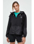 adidas by Stella McCartney geaca sport culoarea negru de tranzitie oversize - Pled.ro