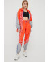 adidas by Stella McCartney geaca sport H59949 culoarea portocaliu de tranzitie oversize - Pled.ro