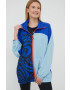 adidas by Stella McCartney geaca sport HA8970 culoarea turcoaz de tranzitie oversize - Pled.ro