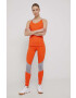 adidas by Stella McCartney leggins de antrenament HD9109 femei culoarea portocaliu modelator - Pled.ro