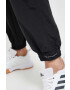 adidas by Stella McCartney pantaloni femei culoarea negru neted - Pled.ro