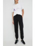 adidas by Stella McCartney pantaloni de trening femei culoarea negru neted - Pled.ro