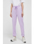 adidas by Stella McCartney pantaloni de trening culoarea violet neted - Pled.ro