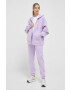 adidas by Stella McCartney pantaloni de trening culoarea violet neted - Pled.ro