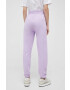 adidas by Stella McCartney pantaloni de trening culoarea violet neted - Pled.ro