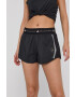 adidas by Stella McCartney pantaloni scurți de antrenament femei culoarea negru neted high waist - Pled.ro