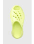 adidas by Stella McCartney papuci x Clog Frozen femei culoarea verde cu platforma - Pled.ro