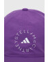 adidas by Stella McCartney sapca culoarea violet cu imprimeu - Pled.ro