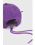 adidas by Stella McCartney sapca culoarea violet cu imprimeu - Pled.ro