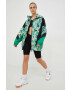 adidas by Stella McCartney windbreaker culoarea verde de tranzitie oversize - Pled.ro