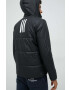 adidas geaca barbati culoarea negru de tranzitie - Pled.ro