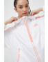 adidas geaca femei culoarea alb de tranzitie oversize - Pled.ro