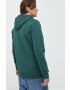 adidas Originals bluza barbati culoarea verde cu glugă cu imprimeu - Pled.ro