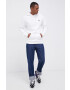 adidas Originals Bluză H34649 bărbați culoarea alb material neted H34649-WHITE - Pled.ro