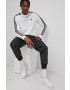 adidas Originals Bluză HE9483 bărbați culoarea alb material neted - Pled.ro