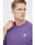 adidas Originals bluza barbati culoarea violet cu imprimeu - Pled.ro