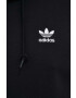 adidas Originals bluza barbati culoarea negru cu glugă cu imprimeu - Pled.ro