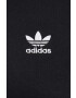 adidas Originals bluza barbati culoarea negru cu glugă cu imprimeu - Pled.ro