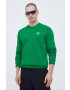 adidas Originals bluza barbati culoarea verde neted - Pled.ro