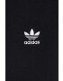 adidas Originals bluza femei culoarea negru cu glugă cu imprimeu - Pled.ro