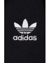 adidas Originals bluza barbati culoarea negru cu glugă neted - Pled.ro