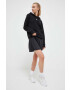 adidas Originals bluza femei culoarea negru cu glugă neted - Pled.ro