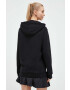 adidas Originals bluza femei culoarea negru cu glugă neted - Pled.ro