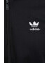 adidas Originals bluza femei culoarea negru cu glugă modelator - Pled.ro