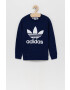 adidas Originals bluza copii culoarea negru cu imprimeu - Pled.ro