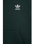 adidas Originals bluza copii culoarea verde cu glugă neted - Pled.ro