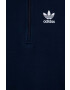 adidas Originals bluza copii culoarea verde cu glugă modelator - Pled.ro