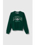 adidas Originals bluza copii culoarea verde cu imprimeu - Pled.ro