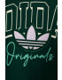 adidas Originals bluza copii culoarea verde cu imprimeu - Pled.ro