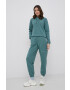 adidas Originals bluza Trefoil Moments HE4733 femei culoarea turcoaz neted - Pled.ro