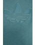 adidas Originals bluza Trefoil Moments HE4733 femei culoarea turcoaz neted - Pled.ro