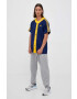 adidas Originals camasa culoarea albastru marin relaxed - Pled.ro