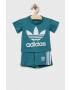 adidas Originals compleu bebe culoarea turcoaz - Pled.ro