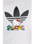 adidas Originals compleu copii x Hello Kitty culoarea alb - Pled.ro