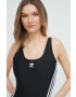 adidas Originals costum de baie dintr-o bucată ADICOL 3S SUIT culoarea negru cupa moale HS5391-BLACK/WHIT - Pled.ro