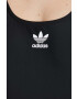 adidas Originals costum de baie dintr-o bucată ADICOL 3S SUIT culoarea negru cupa moale HS5391-BLACK/WHIT - Pled.ro