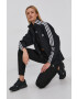 adidas Originals geaca barbati culoarea gri de tranzitie oversize - Pled.ro