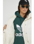 adidas Originals geaca femei culoarea bej de iarna oversize - Pled.ro