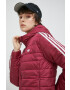 adidas Originals geaca femei culoarea bordo de tranzitie - Pled.ro